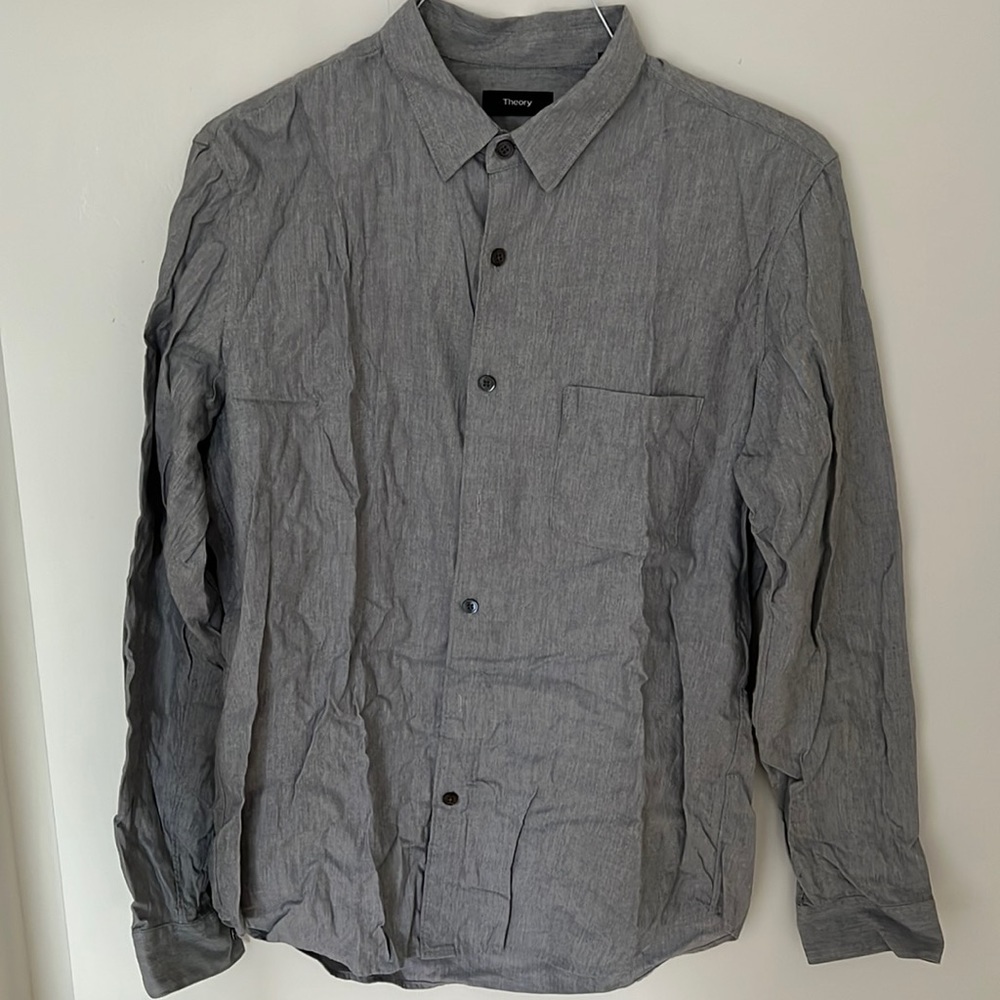 Theory Long Sleeve Button Up